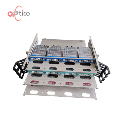 3U Výška 288 vláken MPO Podvozek